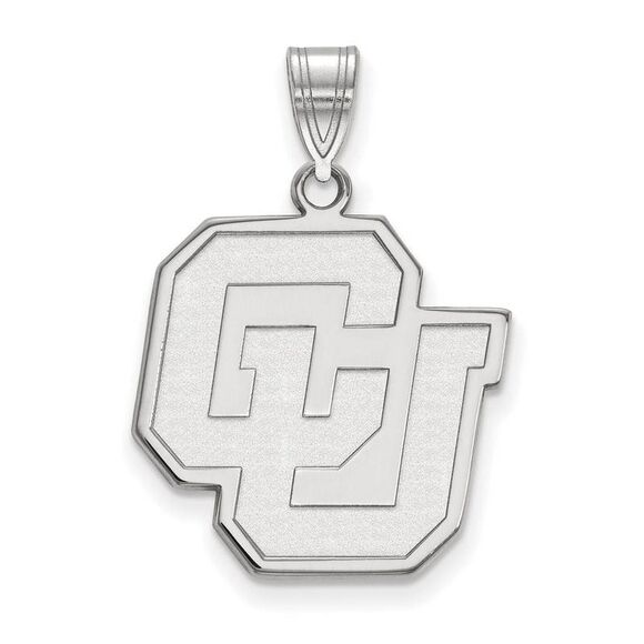 Sterling Silver U. of Colorado Large Pendant